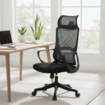 Quaza Headrest Office Chair – Ultimate Black Frame Comfort - Image 2