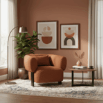 Muffle Oranye Chair Bersantai – Kenyamanan Mewah Bersantai - Gambar 5