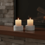 Clapton Candle Holder White – Aksen Premium Mewah - Gambar 3