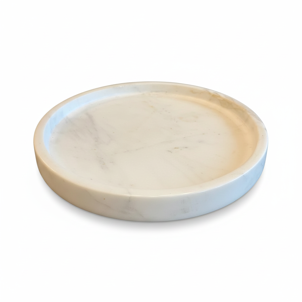 Enyo Tray Bulat Marble – Dekorasi Premium yang Memukau