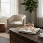 Enyo Square Marble Tray Decoration - White - Image 2