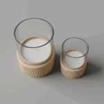 Urbanloft Home Lucien Ceramic Glass Candle Jar Decoration - M - Image 3