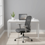 Nexora Basic Office Chair Bingkai Abu – Peningkatan Terbaik - Gambar 2