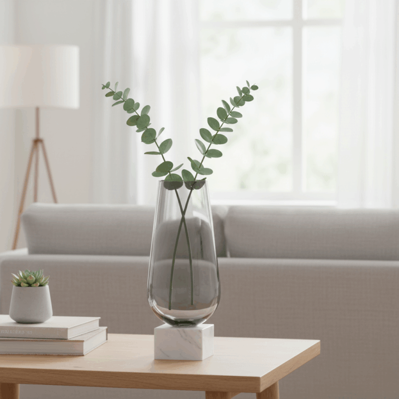 Rubens Tall Gelas Dekorasi Putih – Gaya Minimalis dan Elegan