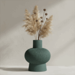 Saille Blue Medium Vas – Vas Dekoratif yang Mengagumkan - Gambar 2