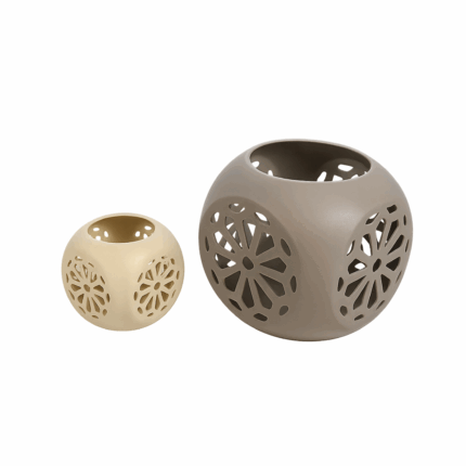 Stern Wide Wadah Lilin Keramik – Solusi Cahaya Sempurna