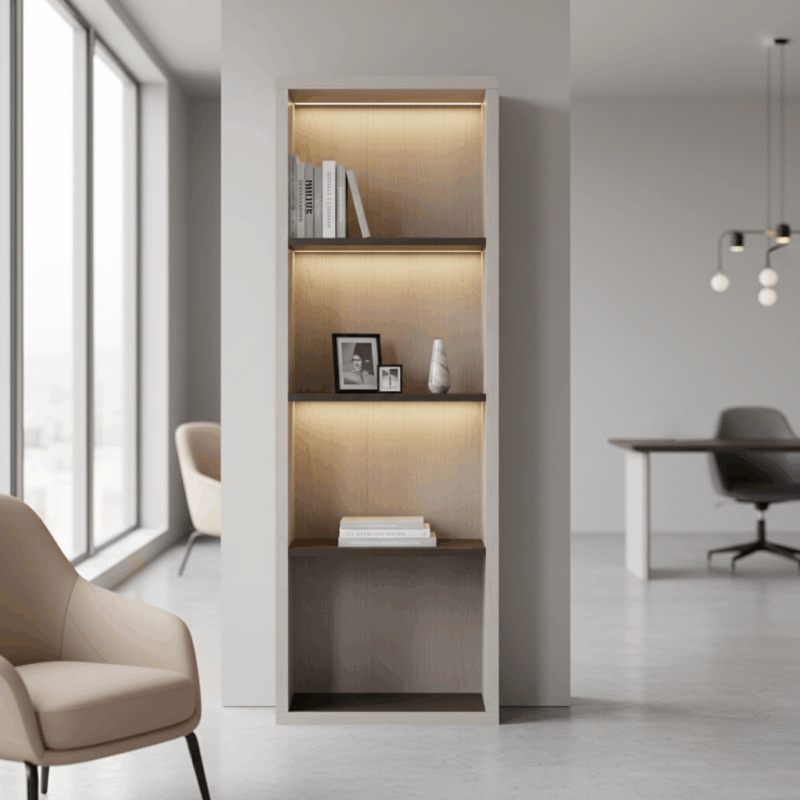 Riftline Rak Buku — Mahakarya Storage Modern Eksklusif