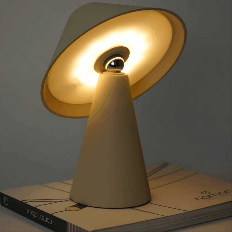 Zentra Table Lamp Krim – Lampu Portabel Premium Modern