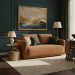 Yucca Sofa 2 Dudukan Cokelat – Kemewahan & Keanggunan - Gambar 5