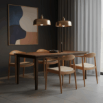 Carvea Armrest Dining Chair - Luxurious Wood Dining Elegance - Image 3