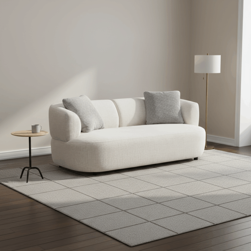 Grevillea Sofa 2 Dudukan Putih – Tempat Duduk Mewah & Abadi. 