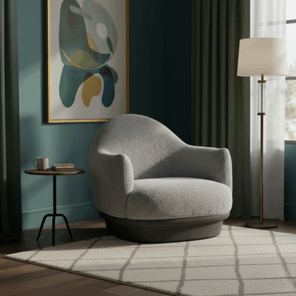 Beldra Lounge Chair – Ikon Kenyamanan & Kemewahan Modern. 