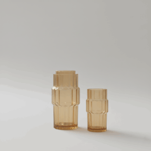 Annona Yellow Large Vas Kaca – Vas Dekorasi Elegan & Solid - Gambar 3