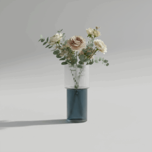 Aroha A Blue Vas Kaca – Elegan & Transformatif Ruang Anda - Gambar 2