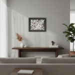 Basinger Seni Dinding A – Visual Abstrak yang Menenangkan - Gambar 3