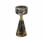 Ninette Black Wadah Lilin – Keanggunan Marmer - Gambar 2