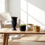 Vier Wide Vas Keramik Hitam – Vas Premium yang Memukau - Gambar 4