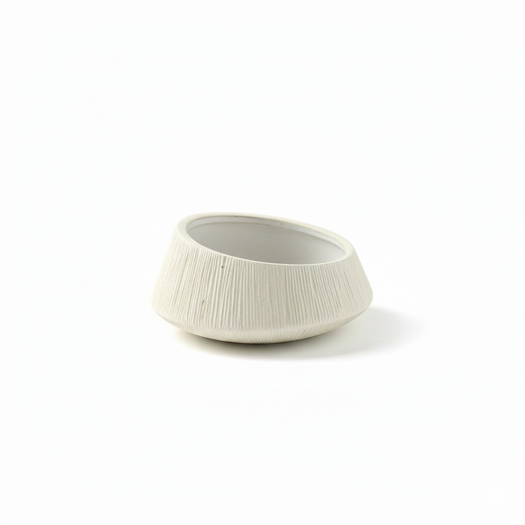 Chance Pot Keramik Putih – Dekorasi Rumah yang Memukau