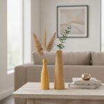 Paris Yellow Ceramic Vase - Small - Image 2