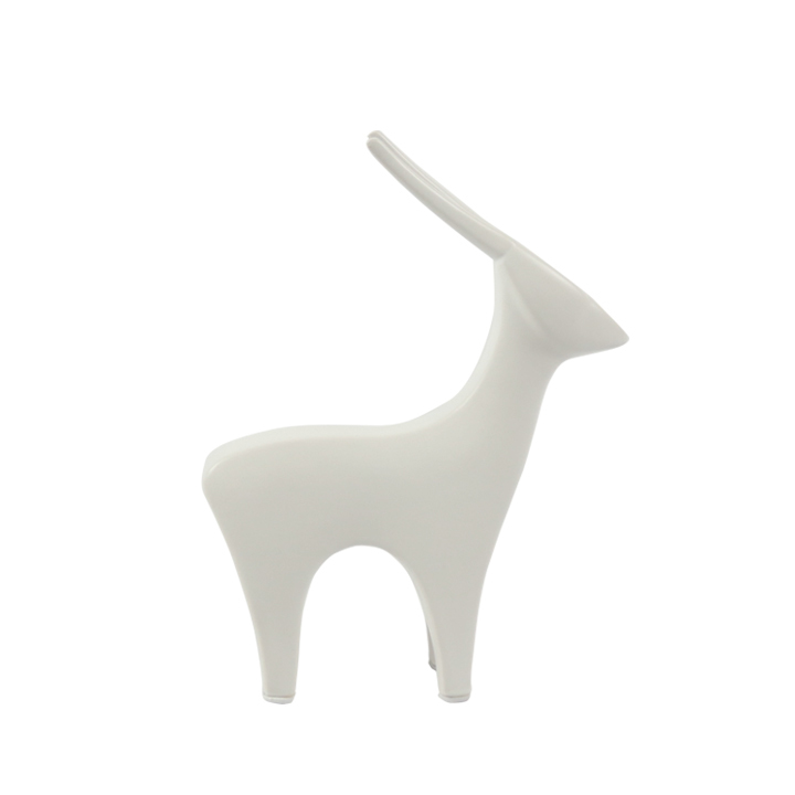 C30305W Hirsch Decoration Ceramic - Image 1