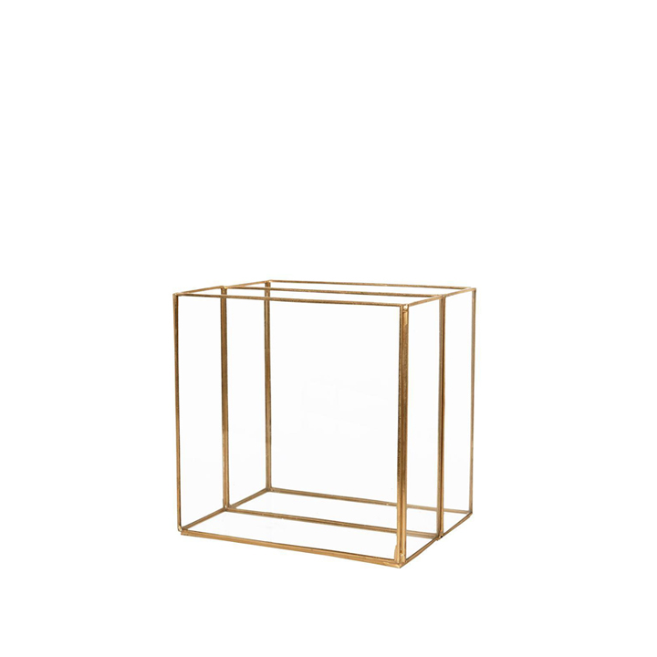 C33686J Zweiteil Vas – Vas Kaca Berdesain Geometris untuk Ruangan