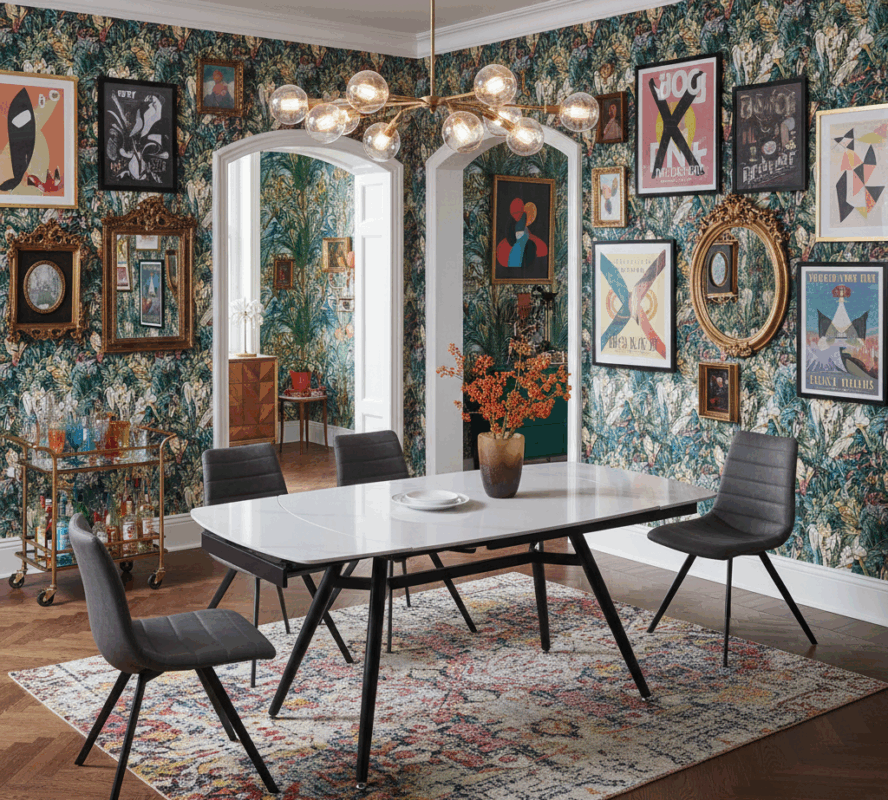 Elevon Dining Table – Dining Table Keramik Mewah Premium. 