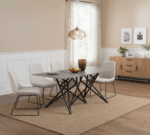 Synthra Dining Table - Esensi Prestise Hidup Modern Berkelas. - Gambar 3