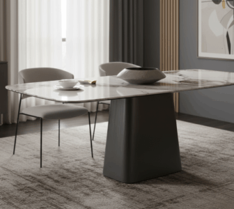 Eltron Dining Table – Puncak Prestise Modern Mewah Abadi. 
