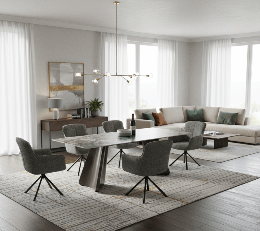 Asymra Dining Table – Kemewahan Abadi yang Tak Tergoyahkan