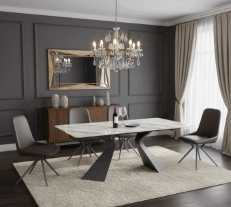 Gravix Dining Table – Kemewahan Bersantap yang Tak Lekang. 