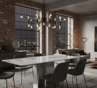 Coneva Dining Table – Kemewahan Memukau Ruang Modern. 