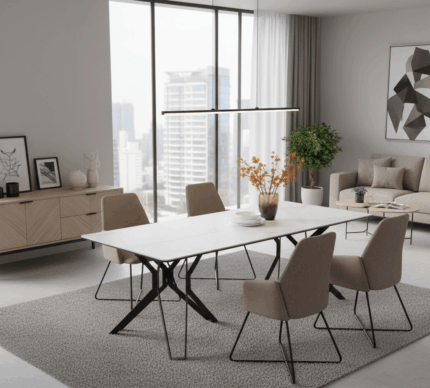 Strato Dining Table – Desain Eksklusif, Dirancang Keabadian.Â