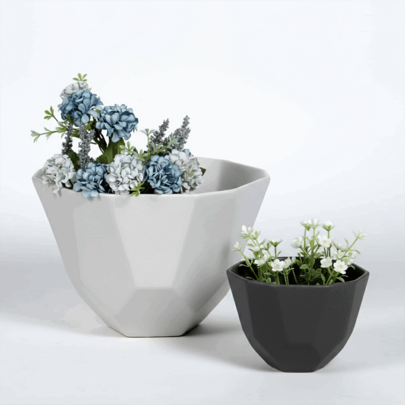 Grazi C Gray Vas Keramik – Sentuhan Menawan untuk Dekorasi