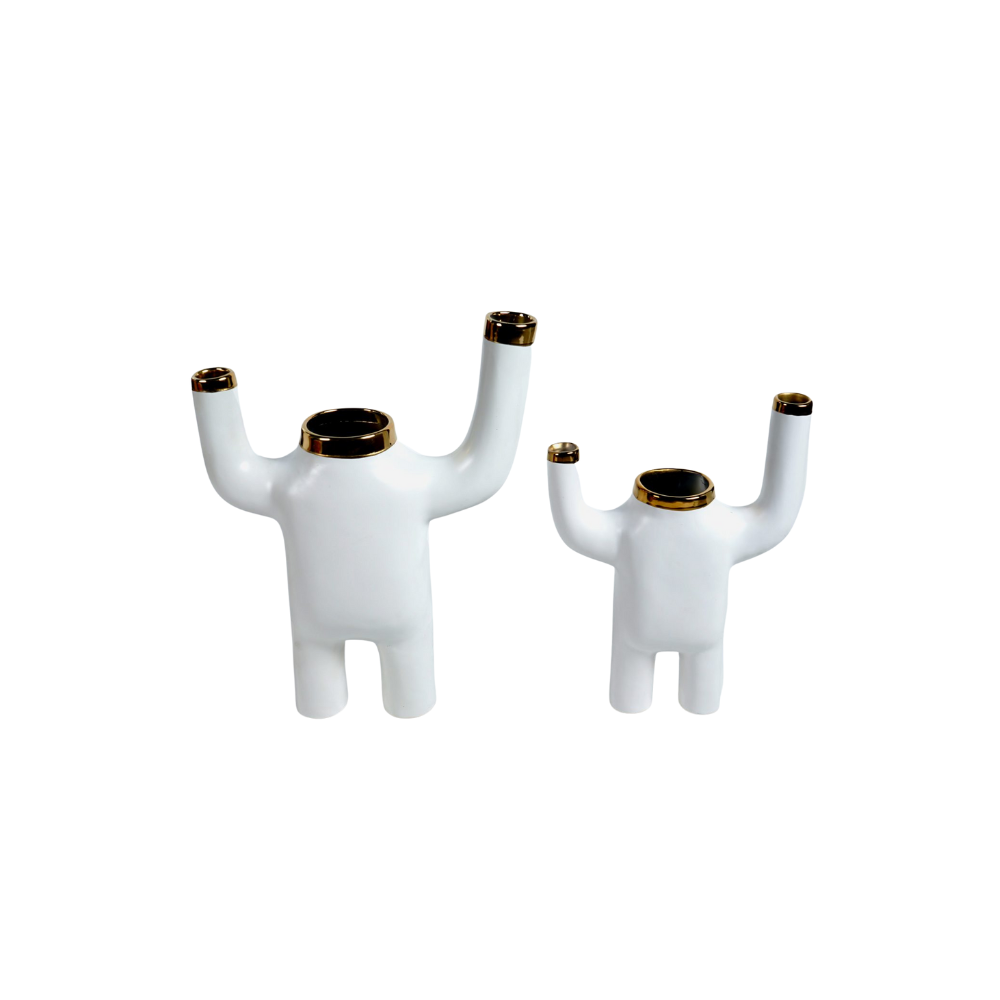 Kind White set bg putih Kind Vas Keramik Putih – Seni Premium dan Aksen Interior