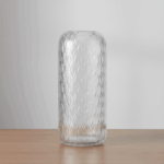 Leachi White Large Vas Kaca – Pilihan Sempurna Ruang Anda - Gambar 2