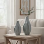 Marion Gray Medium – Vas Keramik Solusi Dekorasi Superior - Gambar 4