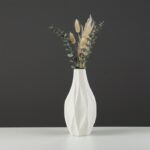 Urbanloft Home Marion Ceramic Vase Decoration - White M - Image 2