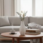 Urbanloft Home Marion Ceramic Vase Decoration - White M - Image 4