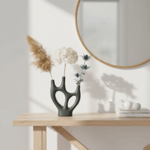 Marsh Ceramic Metal Glaze Vase - Image 4