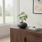 Pio Charcoal Vas Keramik – Sentuhan Dramatik Ruang Anda - Gambar 4