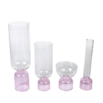 Rose Vas Kaca – Dekorasi Kaca Rose Pink untuk Interior Mewah