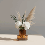 Sierre Short Yellow Vas Kaca – Vas Dekorasi Unik & Mewah - Gambar 4