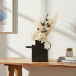 Saquon Vas Keramik – Vas Geometris Glasir Metalik Elegan - Gambar 6