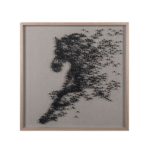 Stallion Seni Dinding – Kreasi Tekstur Eksklusif yang Mewah