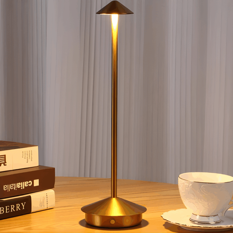 Fletta Table Lamp Emas - Desain Mewah &amp; Nyaman