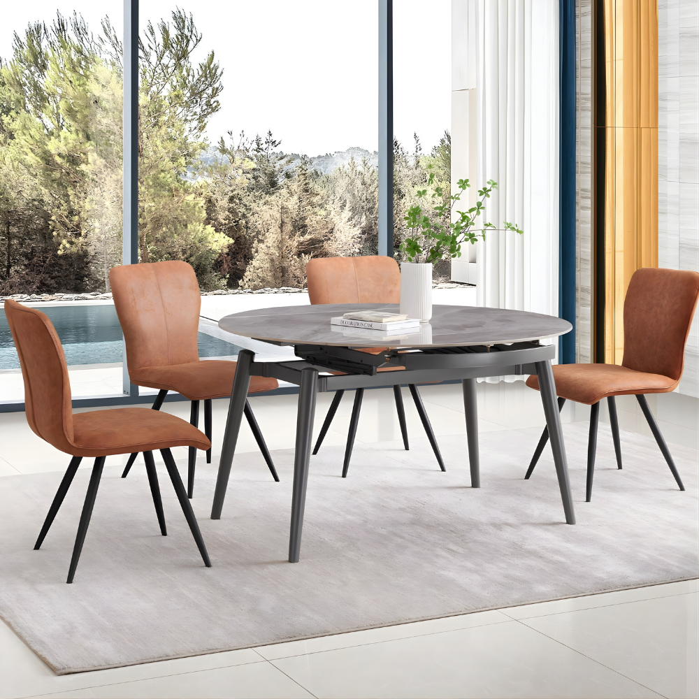 Lunaria Dining Table - Desain Bundar Mewah untuk Hunian Modern