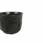 Vier Wide Vas Keramik Hitam – Vas Premium yang Memukau - Gambar 2