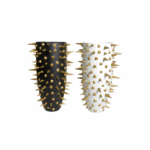 Yayoi Vas Keramik – Sentuhan Elegan Beraksen Emas Premium