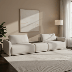Yucca 1SLA Sofa Abu Muda – Modular Fleksibel Kenyamanan. 