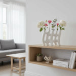 Mabel White Ceramic Vase Decoration - Image 6